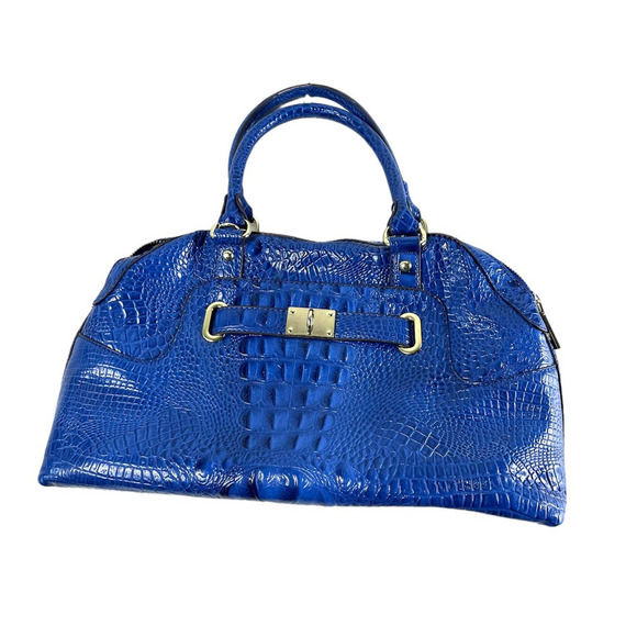 Anne Klein Bags Blue Faux Croc Anne Klein Purse Poshmark